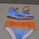 Girls Swimsuit Two Piece - Adjustable Strap Bathing Suit Solid Color Bikini Sets for Teens Girl Beach Swimwear, M