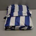 Outdoor Kids Playhouse Cover, Waterproof Cover for Multiple Brands - Blue and White Striped Full Coverage (56" W x 56" D x 60.2" H)