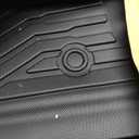 Falafa Floor Mats Fit for Toyota Tundra 2022-2024 CrewMax Cab, TPE All Weather Floor Liners for 2022 2023 2024 Toyota Tundra Car Mats Includes Front & Rear 2 Row, Non-Slip Odorless, Black