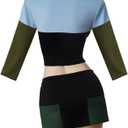 VEECOOCOS Total Drama Island Gwen Cosplay Costume Girls Crop Top and Mini Skirts Halloween Outfits (XX-Large)