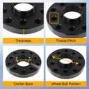 OCPTY 4PCS 5x100/5x112 Wheel Spacers 20mm 14x1.5 Studs 57.1mm Center
