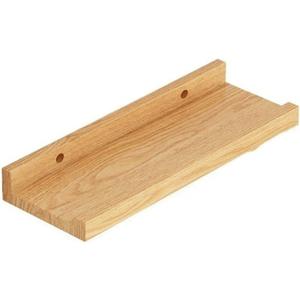 Wooden Wall Shelves, Wall Storage Racks, Straight Board Bookshelf, Wall Decoration, Suitable for Living Room, Kitchen, Bedroom(Natural,11.8 * 5.9 * 1.7)