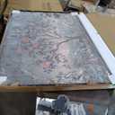 Oversized Framed Vintage Chinoiserie Landscape Living Room Wall Art, 72x48, 70"L x 47"W