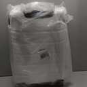 Sweetcrispy Carry on Luggage, Hard Shell ABS Suitcase with Double Spinner Wheels, Lightweight Expandable Rolling Suit Case with TSA Lock, 21 Inch Milky-White