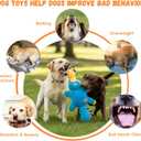WUGO Plush Dog Toys with Rope Duck Dog Toys for Large Dogs and Puppie Interactive Tug of War Dog Toy