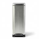 Home Zone Living 12 Gallon Kitchen Trash Can with Slim Fit Design