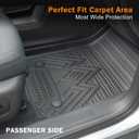 KUST Floor Mats Cargo Mat for Chevy Equinox/GMC Terrain 2025-2026 (5-Seats, Gasoline), All Weather Floor Liners Trunk Mat for Equinox Accessories Rear Cover TPE Rubber Raised Edge