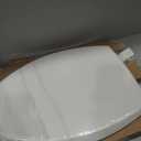 Mayfair Cassel Slow Close Toilet Seat, Easy Clean, Non Slip Premium Wood Seat, Easy Install, Made in USA, Elongated, White