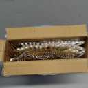 I00000 60 Pcs Gold Plastic Silverware - Heavy Duty Plastic Cutlery -Party Disposable Silverware SetDisposable Cutlery Set Includes 20 Forks, 20 Knives, 20 Spoons Perfect for Wedding (White)