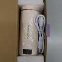 Travel Electric Kettle Portable Mini Kettle,Small Hot Water Boiler with 4 Temperature Settings,304 Stainless Steel,Fast Boiling Water with Auto Shut-Off and Boil Dry Protection,400ml (Beige, 400ML)