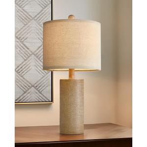 20.5" Farmhouse Lamp Single Resin Table Lamps for Living Room Bedroom Entryway Table Office Dorm Boho Nightstand Small Table Lamp Industrial End Side Table Lamps Gold