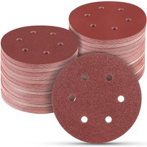 100 PCS 6 Inch Sanding Discs, 6 Hole Hook and Loop Sandpaper 60 80 120 240 400 Grit Set, Round Orbital Sand Paper Discs for Sander 100 PCS 6 Inch Sanding Discs, 6 Hole Hook and Loop Sandpaper 60 80 120 240 400 Grit Set, Round Orbital Sand Paper Discs for Sander