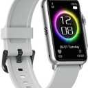FITVII Health Fitness Tracker, 24/7 Blood Pressure Heart Rate Monitor, Smart Watch (Answer/Make Calls) with Blood Oxygen Sleep Tracking Watch, Waterproof Step Calorie Activity Tracker for Women Men