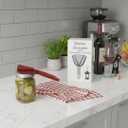 Jar Opener for Weak Hand & Seniors with Arthritis BY HPBIZ With Wine&Bottale Opener (RED)