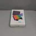 Fullicon Extra Large AM PM Pill Box Organizer 7 Day, Travel Medicine Pill Organizer 2 Times a Day, Large Supplement Vitamin Dispenser, Weekly Jumbo Pill Case Container for Purse (Black Rainbow)