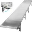 Concession Shelf Drop Down 12" x 48", Spliced Style Folding Concession Stand Shelf Commercial Grade Stainless Steel, Foldable Concession Shelves for Snack Bar, Food Cart, Movie Theater