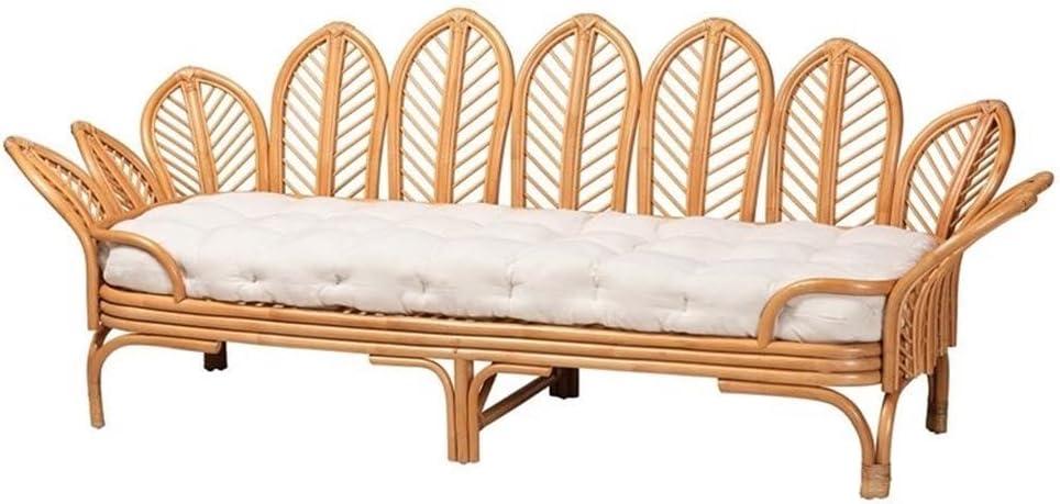 bali & pari Loften Bohemian Light Honey Rattan Daybed