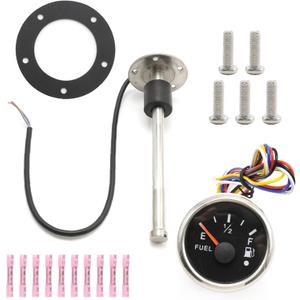8" (200mm) Fuel Tank Sending Unit, Fuel Sending Unit with Fuel Gauge Kits, Stainless Steel Fuel Level Sensor Fuel Water Tank Sender for Boat Car Truck RV