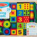 Melissa & Doug Deluxe Wooden Lacing Beads - Educational Activity with 27 Beads and 2 Laces