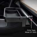 Car Glove Box Organizer Storage Box Multifunctional Car Passenger Side Cup Holder Tray for Model 3 Model Y
