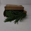 Senjie 9FT 2PCS Christmas Garland Norfolk Pine Garland Real Touch Artificial Greenery Garland for Mantle Fireplace Table Indoor Outdoor Holiday Decortions (108")