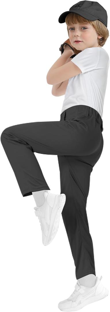 MIVEI 2T 3T 4T 5T to 7 Years Toddler Boys Baseball Pants - Kids Gilrs Tee Ball Softball Tball Pant with Belt Loop UPF50+
