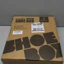 SEE SPRING 12 Pack Shoe Storage Box, Clear Plastic Stackable Shoe Organizer for Closet, Space Saving Foldable Shoe Rack Sneaker Container Bin Holder (Large Fit Size 9)