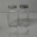 eleganttime 128 oz Mason Jars Extra Wide Mouth 2 Pack, 1 Gallon Glass Large Jars with Airtight Lid, Safe for Food Storage,Curing, Fermentation and Preservation