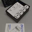 DOACE 220V to 110V Converter for European Travel - 350W 7 in 1 Voltage Converter US to Europe with 3AC, 2QC+2PD for Using U.S. Devices Abroad - Hair Straightener Shaver Toothbrush Laptop Camera Phone (White)