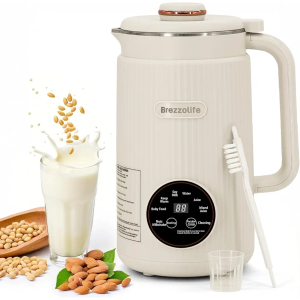 Nut Milk Maker,40oz Large Capacity Stainless Steel Automatic Soy Milk Machine for Homemade,Oat,Plant-Based Milk and Non-Dairy Beverages Almond Cow Milk Machine with Delay Start,Self Cleaning (White)