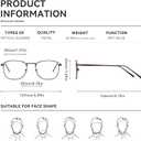 Retro 80s Square Glasses - Premium Non-Prescription Clear Lens for Women, Men & Teens | Walter White Style Fashion Tea Frame