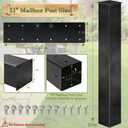 Mailbox Mounting Post In-Ground Mailbox Post for Outside,51 x 4 x 4 inches Heavy Duty Outside Post Mount for Dual Mailboxes with Mounting Plate for Curbside Residential