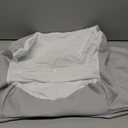 TOPPURE Soft and Coll Pillowcase for Cervical Pillow, Pillow Case ONLY, Pillowcase for Butterfly Shape Cervical Memory Foam Pillow (Queen Size 24.8x14.96x5.51, White-Gray)