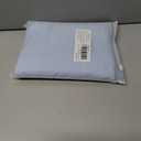 Set of 2 Fringe Throw Pillow Covers with Tassel Trim for Farmhouse Living Room,Soft Cotton & Cozy Linen, Boho Sytle Decorative Home (Baby Blue, 20x20 Inch)