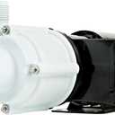 Little Giant 4-MDQX-SC 115-Volt, 1/10 HP, 1225 GPH, Non-Submersible Magnetic Drive Free Flow Aquarium Circulation Pump, 6-Ft. Cord, Black/White, 582507