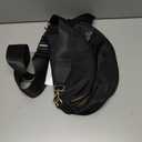 Spacious Nylon Crossbody Bag Bum Bag Handbags Wallets Purses Trendy Shoulder Bag for Women Black