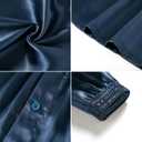 Men's Satin Boxers Pack Silky Boxer Shorts for Men, Silk Feeling Men's Underwear with Button Fly Pajamas Sleep Shorts (XXL)