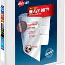 Avery Heavy-Duty View 3 Ring Binder, 1" One Touch Slant Rings, Holds 8.5" x 11" Paper, 1 White Binder (05304)