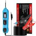 Power Circuit Probe Tester, 6V/12V/24V DC Circuit Tester Automotive, Multifunctional Car Electric Circuit Tester Power Fuse & Voltage Tester Light, Short Circuit Breake Finder Electrical Tools, Blue