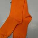 PERSOON Viscose Bamboo Kids Crew Socks Soft Vibrant Casual Length Fashion Socks for Boys and Girls 3 Pairs (7 Years-11 Years, Orange)