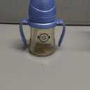 GROSMIMI Spill Proof no Spill Magic Sippy Cup with Straw with Handle for Baby and Toddlers, Customizable, PPSU, BPA Free 6 oz (Sky blue)