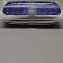 Ceramic Rectangle Salad Plates Set - Large 9.5 Inch Rectangular Serving Dishes for Dinner Pasta Dessert Sushi Appetizer - Oven Microwave Dishwasher Safe - Set of 4 - Vintage Blue