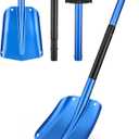 Gisafai 1 Pcs 34'' Detachable Emergency Snow Shovel for Car Aluminum Extendable Collapsible Snow Shovel Emergency Car Cleaning Equipment Suitable for Truck SUV Van Camp Outdoor (Blue)