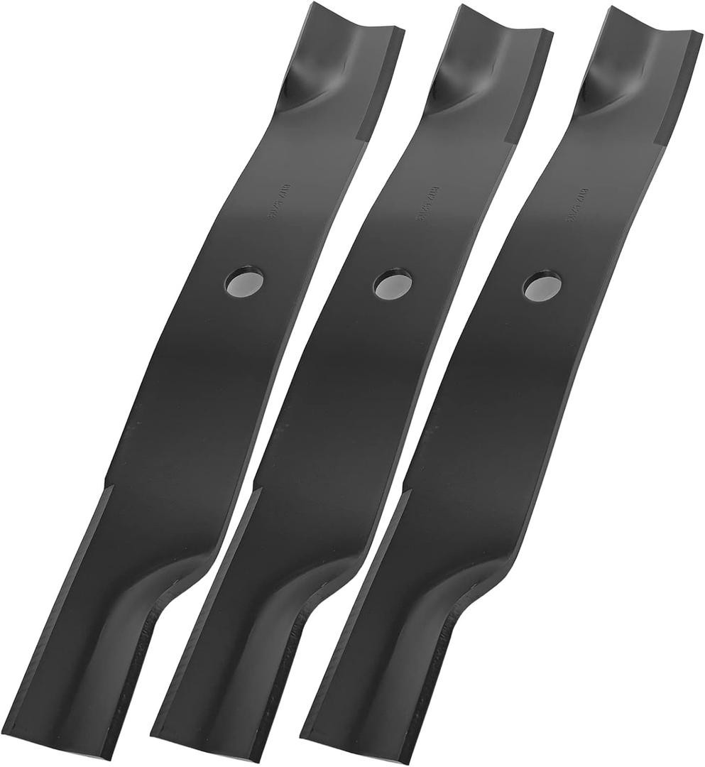 3 Pack Hi Lift Blades for John Deere 60 inch Deck TCU15881 M128485 M131958 M163983 M144196 Mower Blades for John Deere 737 757 777 797
