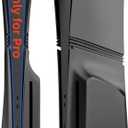 Pro Disc Edition Cover Plates for New PS5 Pro Console, Shell Panels Compatible with New PlayStation 5 Pro Accessories Protective Replacement Faceplate (Black)