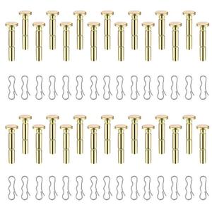 Huthbrother 30 pcs 738-04124A Shear Pins + 30 pcs 714-04040 Cotter Pins, Compatible with Cub Cadet MTD Troy Bilt SnowBlowers Shear Pins 738-04124 738-05273, Replacement .25" x 1.5"