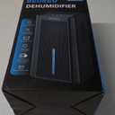 Dehumidifier,95OZ Dehumidifier for Home 1000 Sq.Ft - Quiet with Auto Shut Off & Relaxing 7 Color Ambient Light,Ideal for Livingroom, Bedroom, Basement(Black)