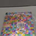 XUANINY 11-Sheet Peel and Stick Backsplash Tiles, Rainbow Square Aluminum Surface Metal Mosaic Sticker, Rainbow-Colored Wall Sticker for Living Room, RVBar(11, 15 Rainbow Colored)