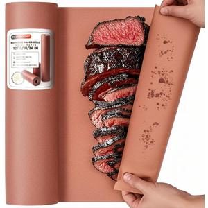 PerkHomy 18" x 200' (2400") Pink Butcher Paper Roll for Smoker BBQ Grilling Smoking Meat Unbleached Uncoated Unwaxed Peach (Pink, 18" x 200')