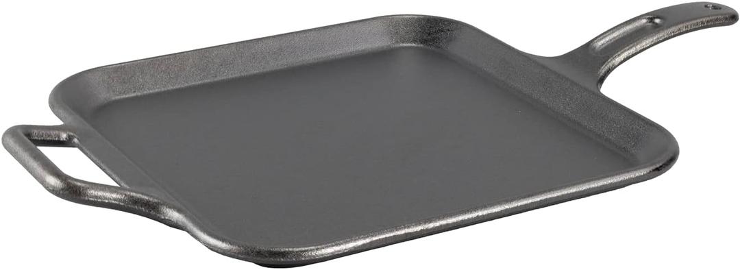 Lodge BOLD 12 Inch Seasoned Cast Iron Square Griddle, Design-Forward Cookware